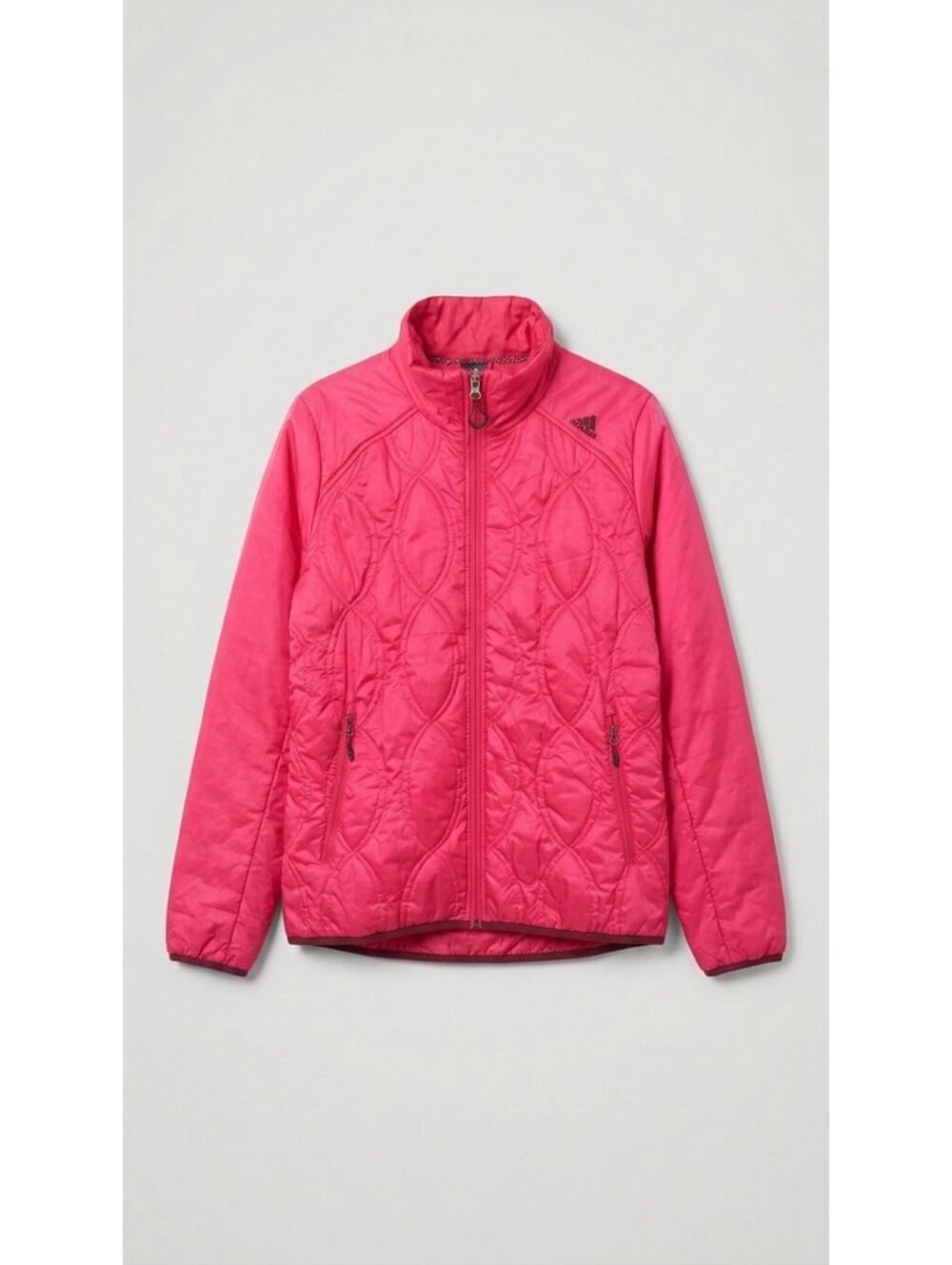 Adidas Women's Quilted Pink Jacket Size Large